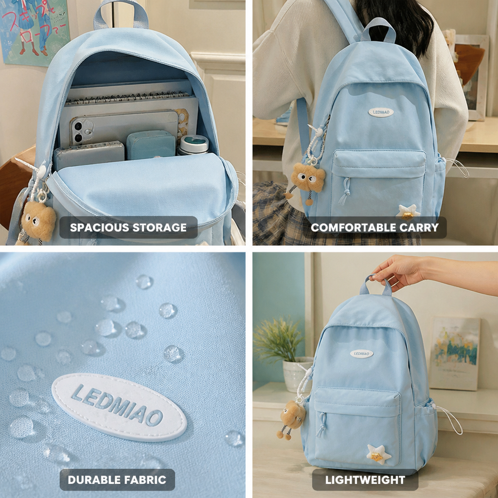 Lightweight Padded Straps School Backpack