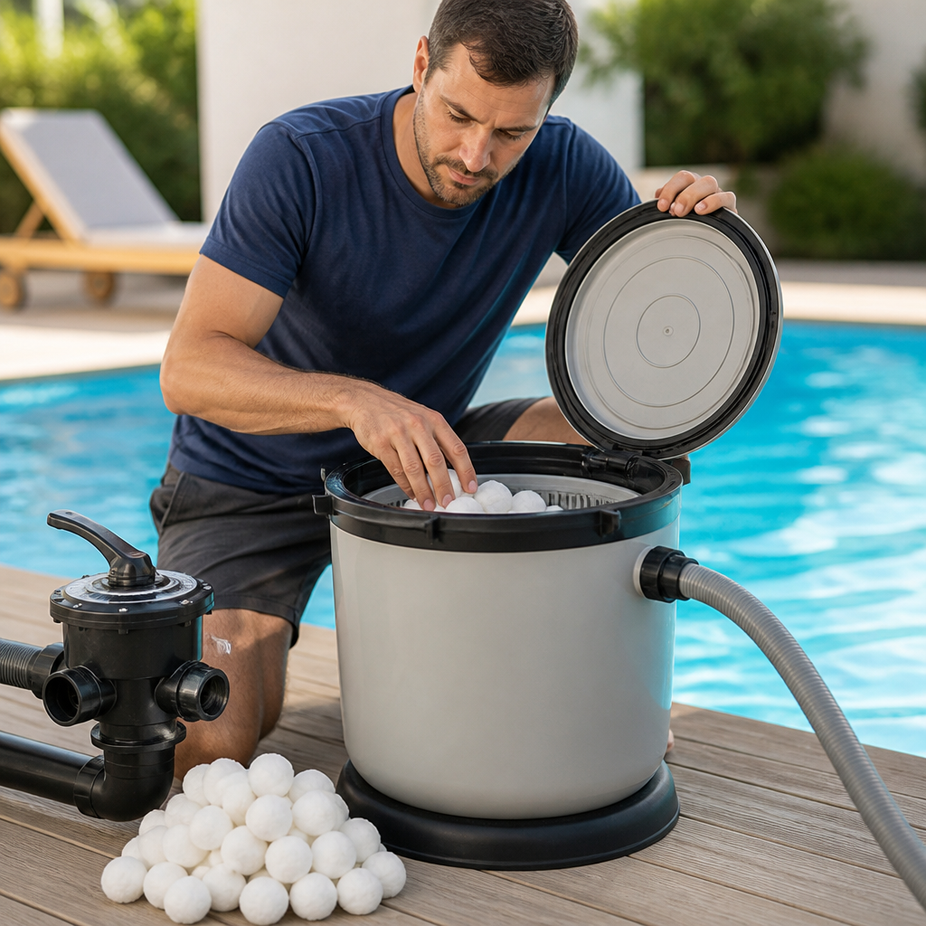 Lightweight Reusable Pool Filter Balls (Sand Replacement)