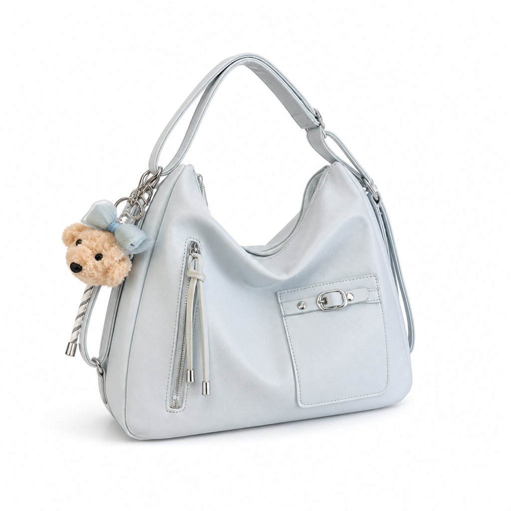 Lightweight Synthetic Leather Sling Bag (Adjustable Padded Strap)