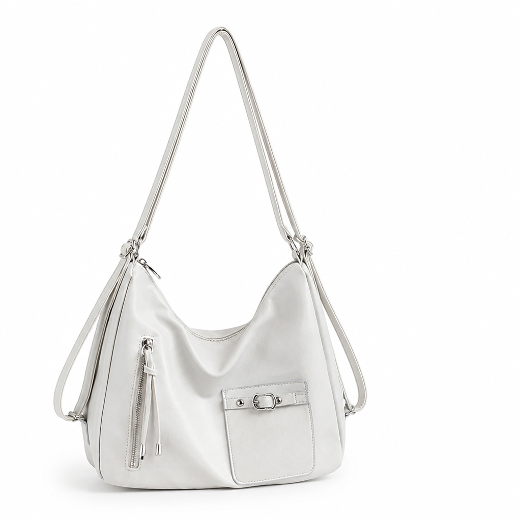 Lightweight Synthetic Leather Sling Bag (Adjustable Padded Strap)