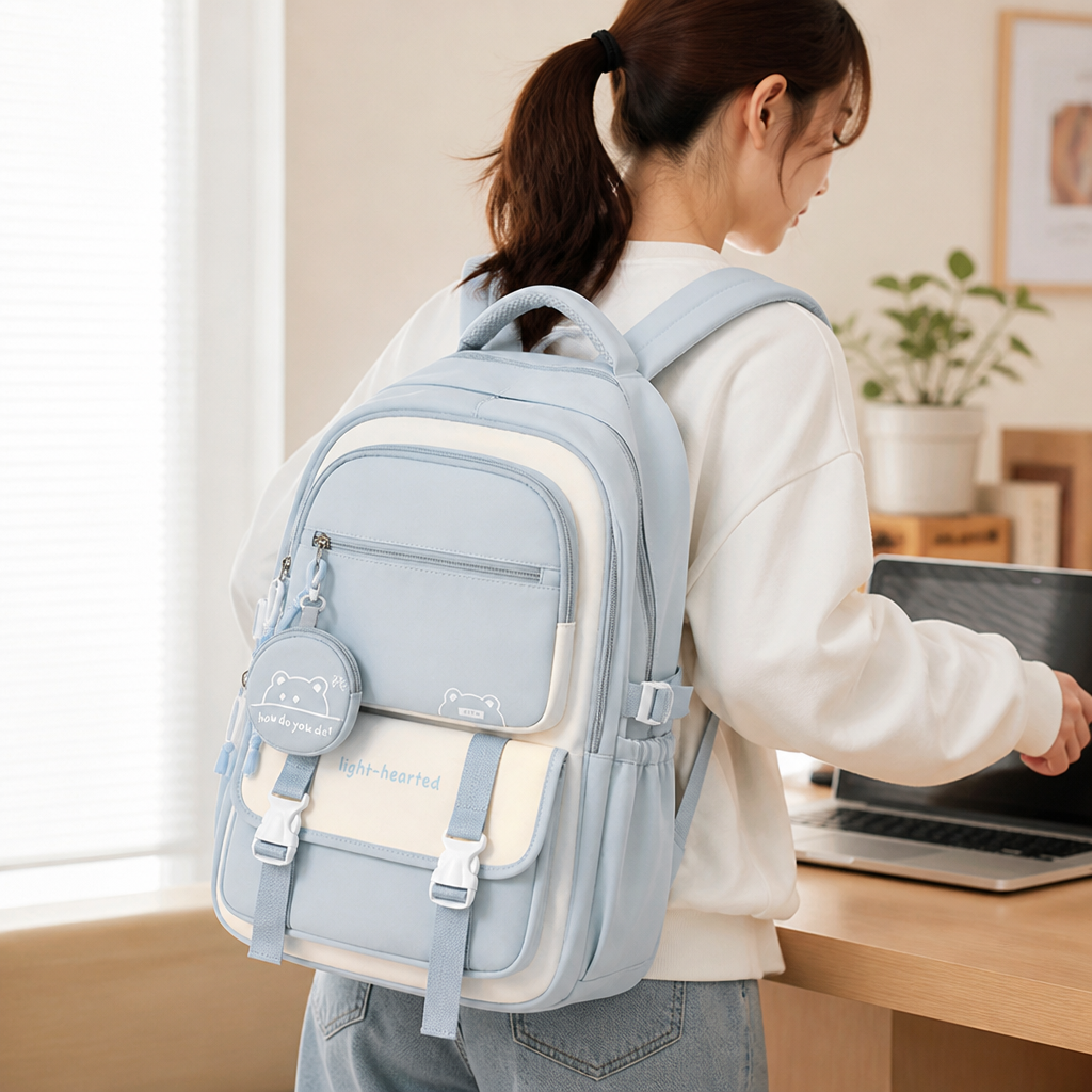 Lightweight Water-Resistant Ergonomic Backpack (Laptop Sleeve)