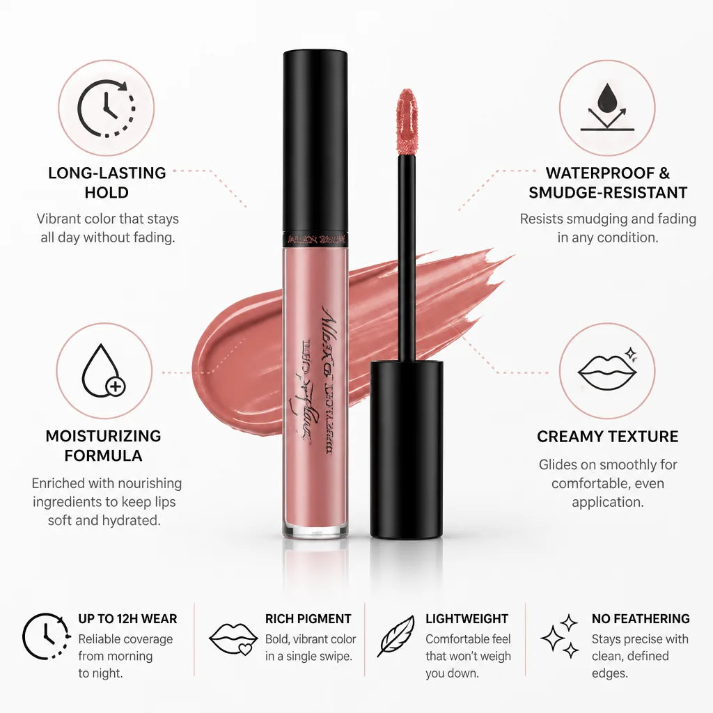 Lipstick Waterproof Creamy Long-Lasting