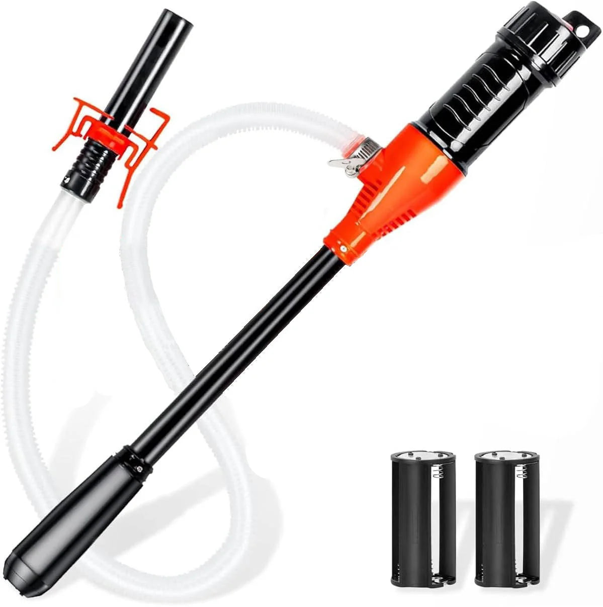 Liquid Transfer Pump Battery-Powered Extended Tubes Multi-Fluid Compatible