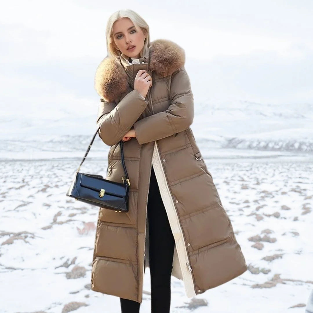Longline Puffer Coat Padded Insulation Full Zip