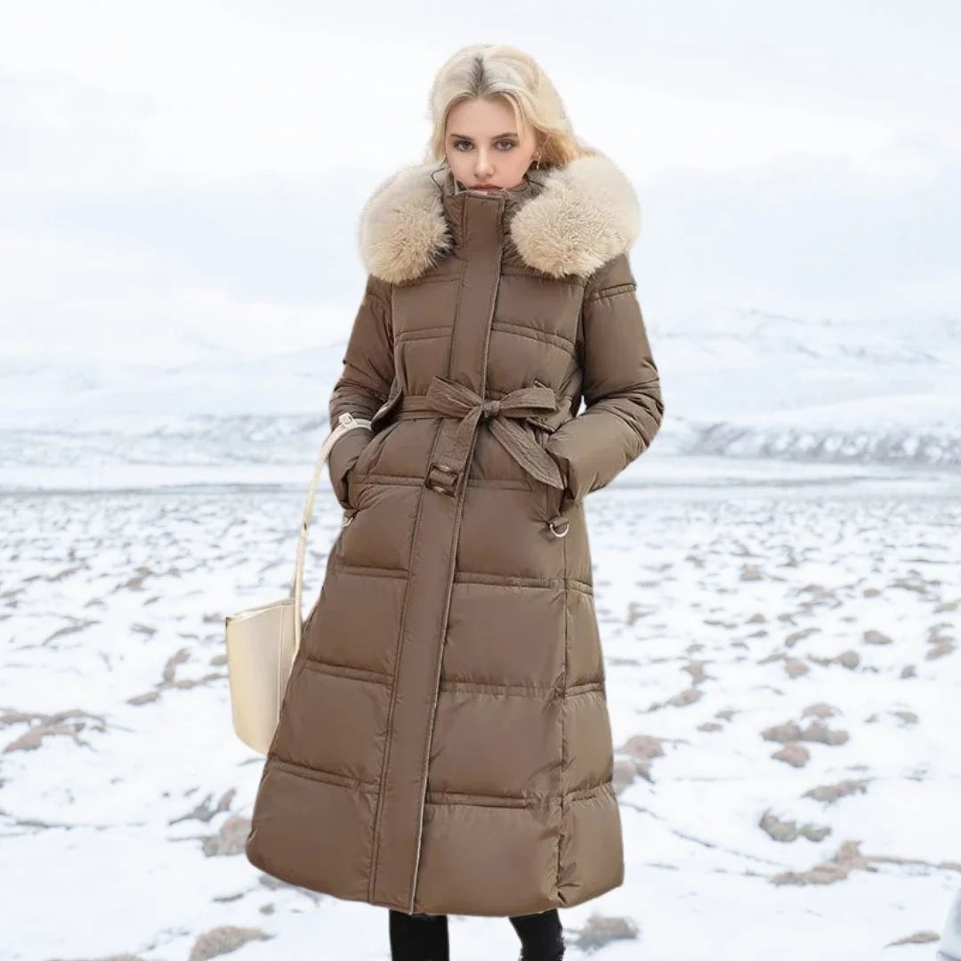 Longline Puffer Coat Padded Insulation Full Zip