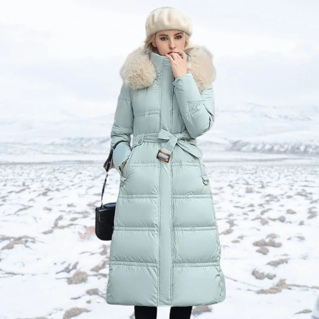 Longline Puffer Coat Padded Insulation Full Zip