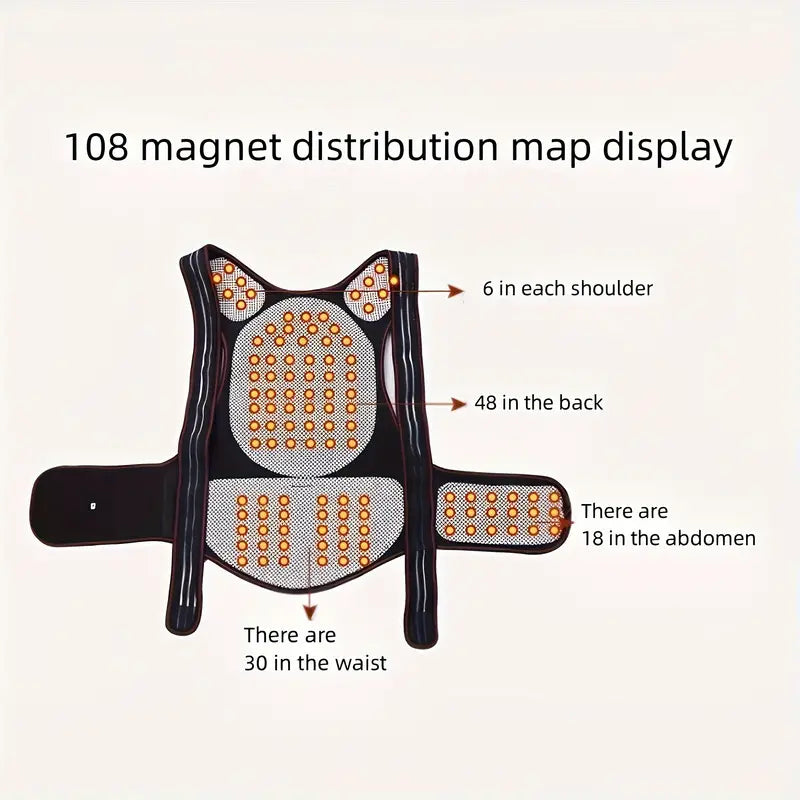 Lower Back Brace Infrared Heat & 108 Magnets
