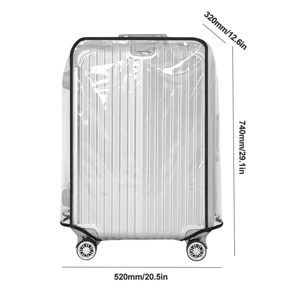 Luggage Cover Clear PVC Waterproof Scratch Protection