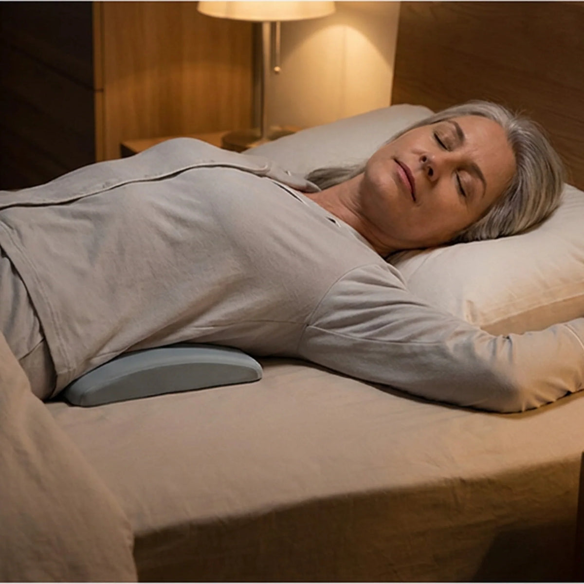 Lumbar Support Pillow Slow-Rebound Memory Foam & Tapered Edge