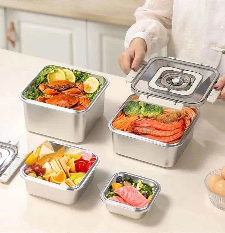 Lunch Box Stainless Steel Leak-Proof With Timer