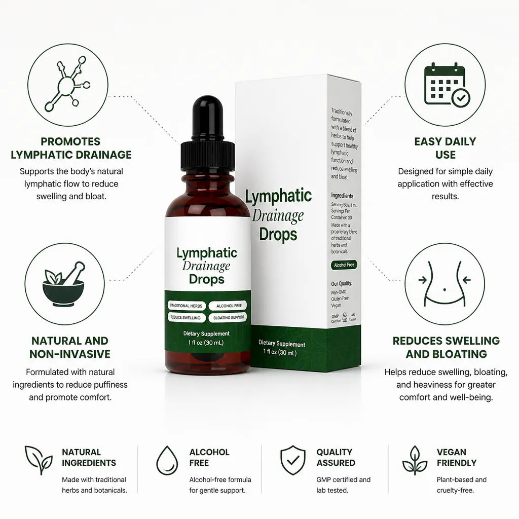 Lymphatic Drainage Drops Natural Bloat & Swelling Relief