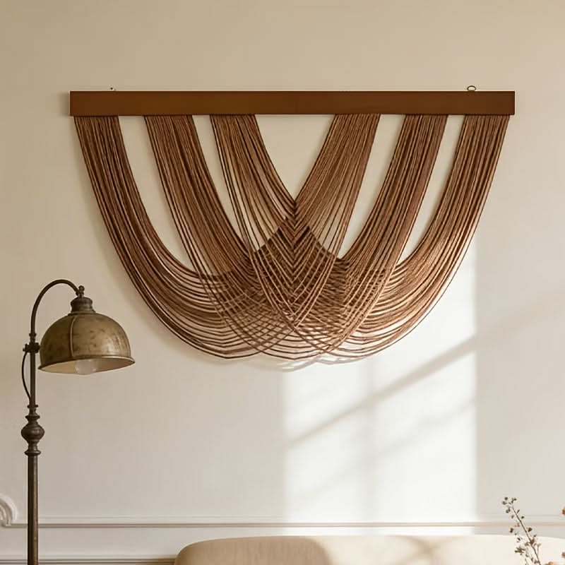 Macramé Wall Hanging Handwoven Cotton Lightweight 39.4 × 23.6 Inches
