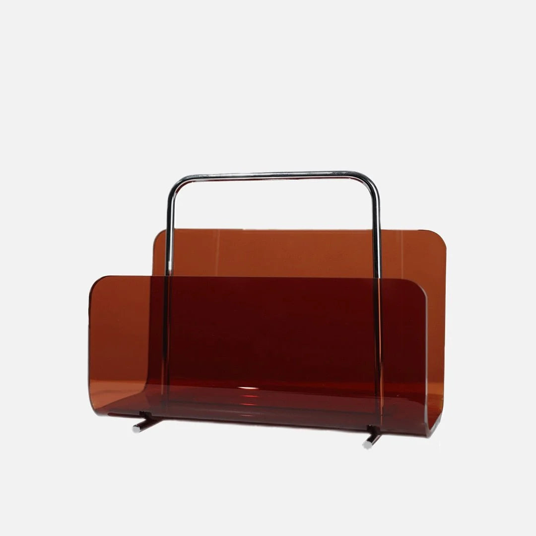 Magazine Holder Transparent Acrylic Space-Saving Storage