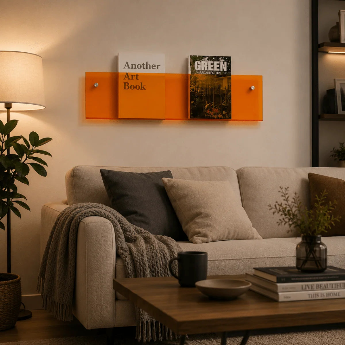 Magazine Holder Wall-Mounted Space-Saving Minimalist Design