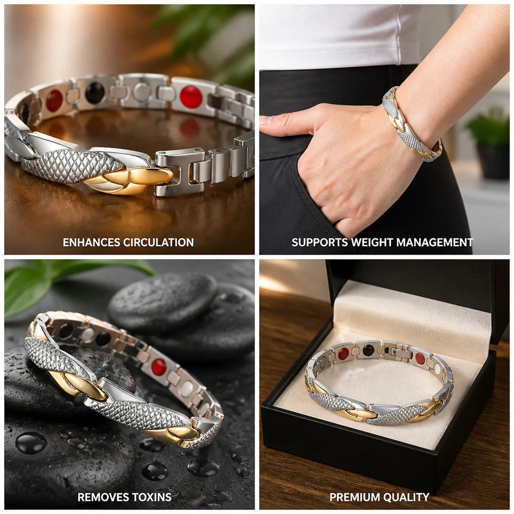 Magnetic Bracelet Alloy Electroplated Multicolor
