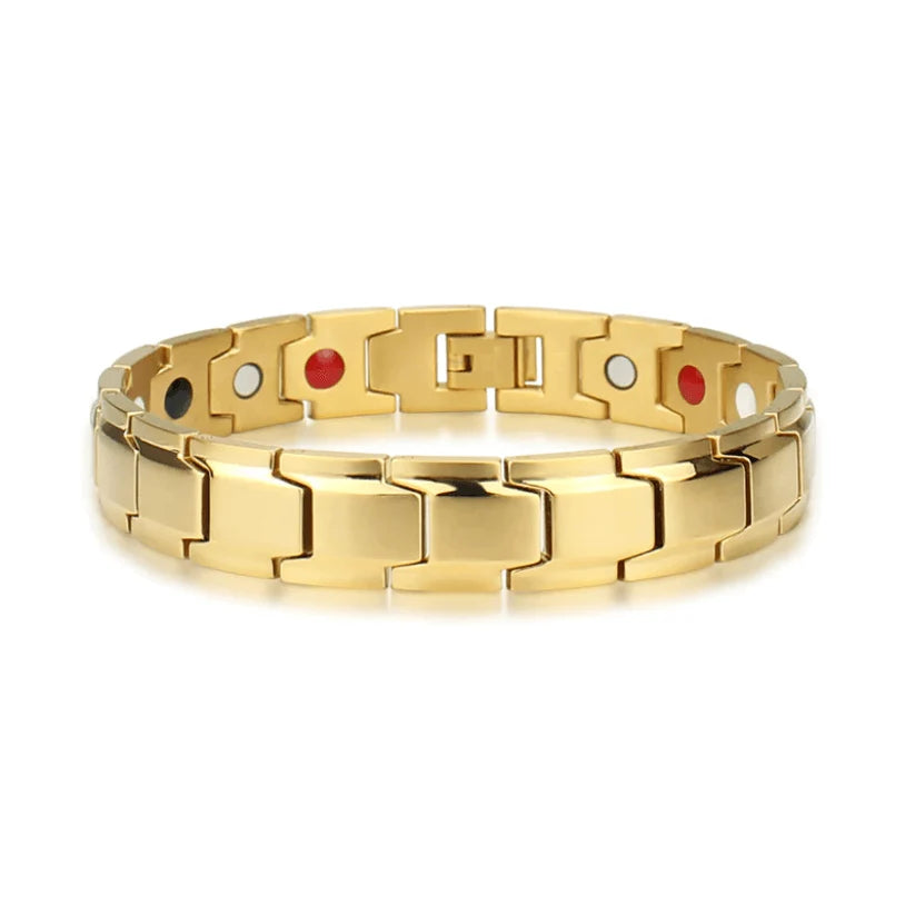 Magnetic Bracelet Stainless Steel Integrated Magnets Rust-Resistant