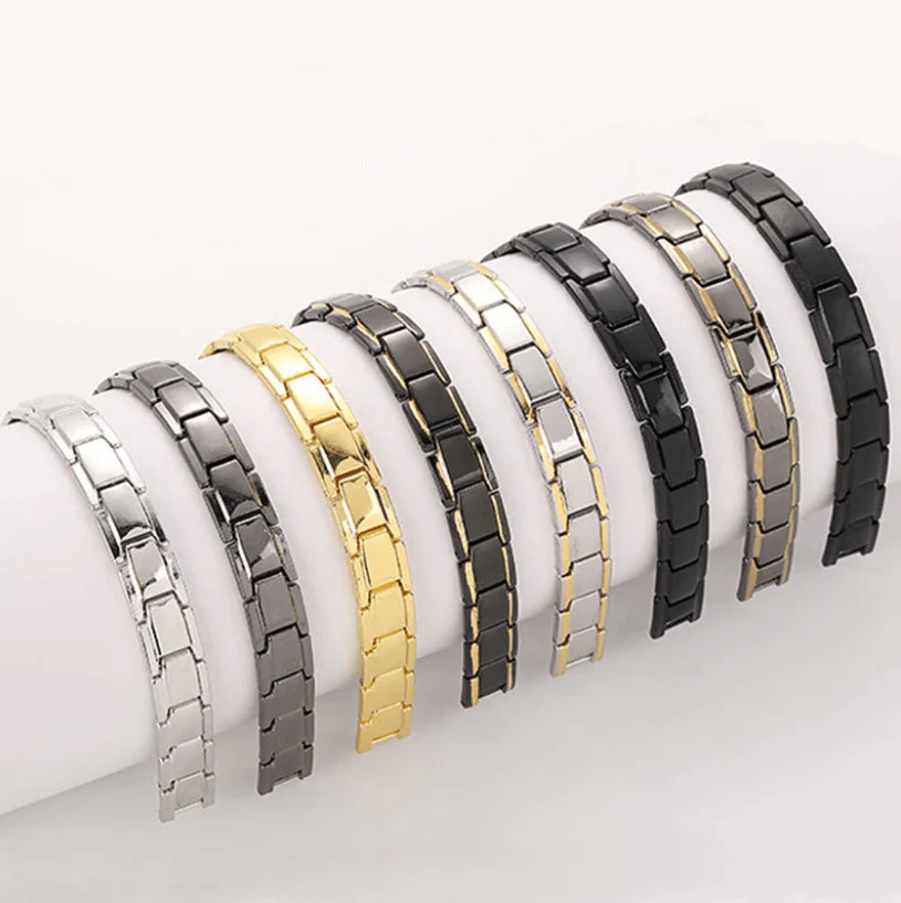 Magnetic Bracelet Stainless Steel Integrated Magnets Rust-Resistant