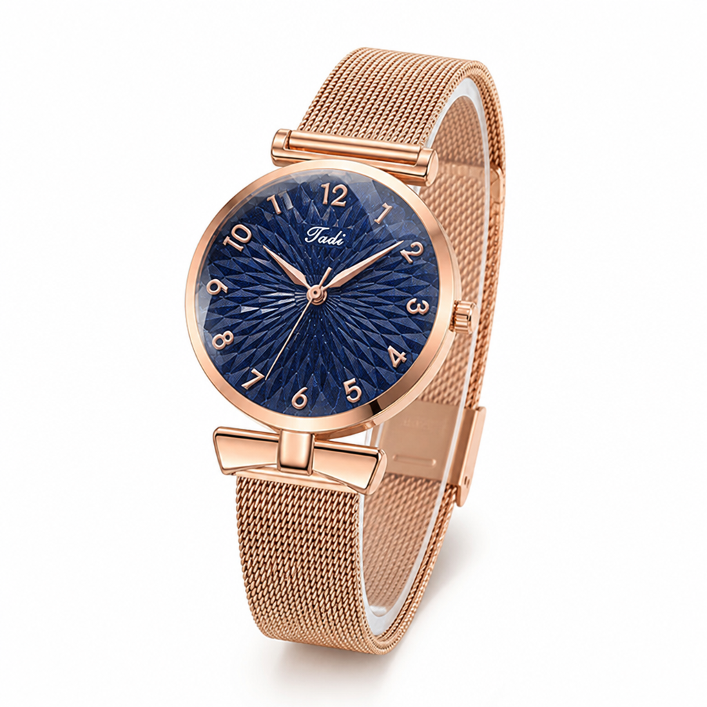 Magnetic Closure & Sparkling Color-Changing Dial Watch