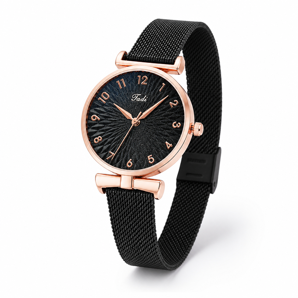 Magnetic Closure & Sparkling Color-Changing Dial Watch