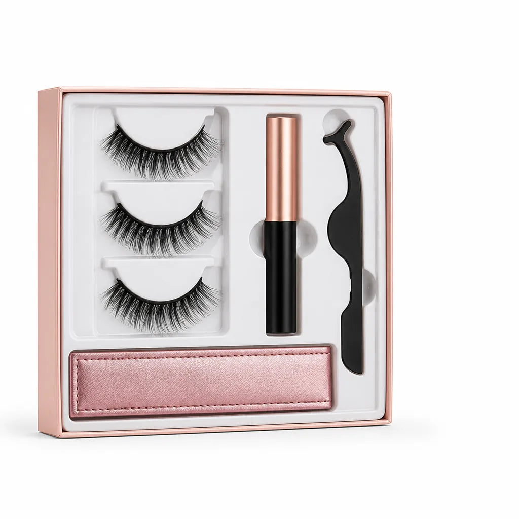 Magnetic Lashes Kit Reusable No Glue Ultra-Fine Eyeliner