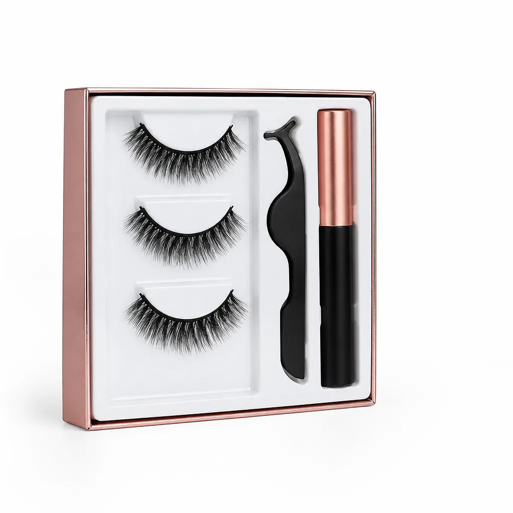 Magnetic Lashes Kit Reusable No Glue Ultra-Fine Eyeliner