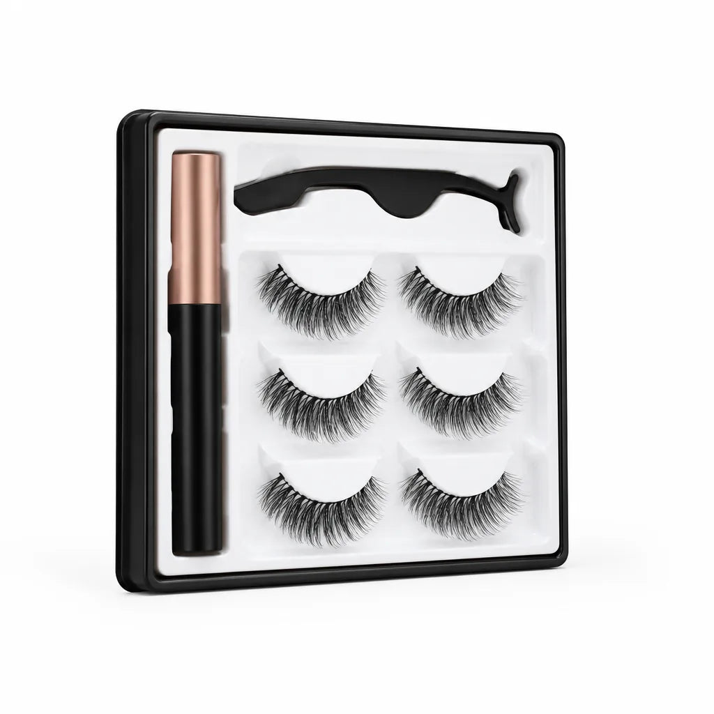 Magnetic Lashes Kit Reusable No Glue Ultra-Fine Eyeliner