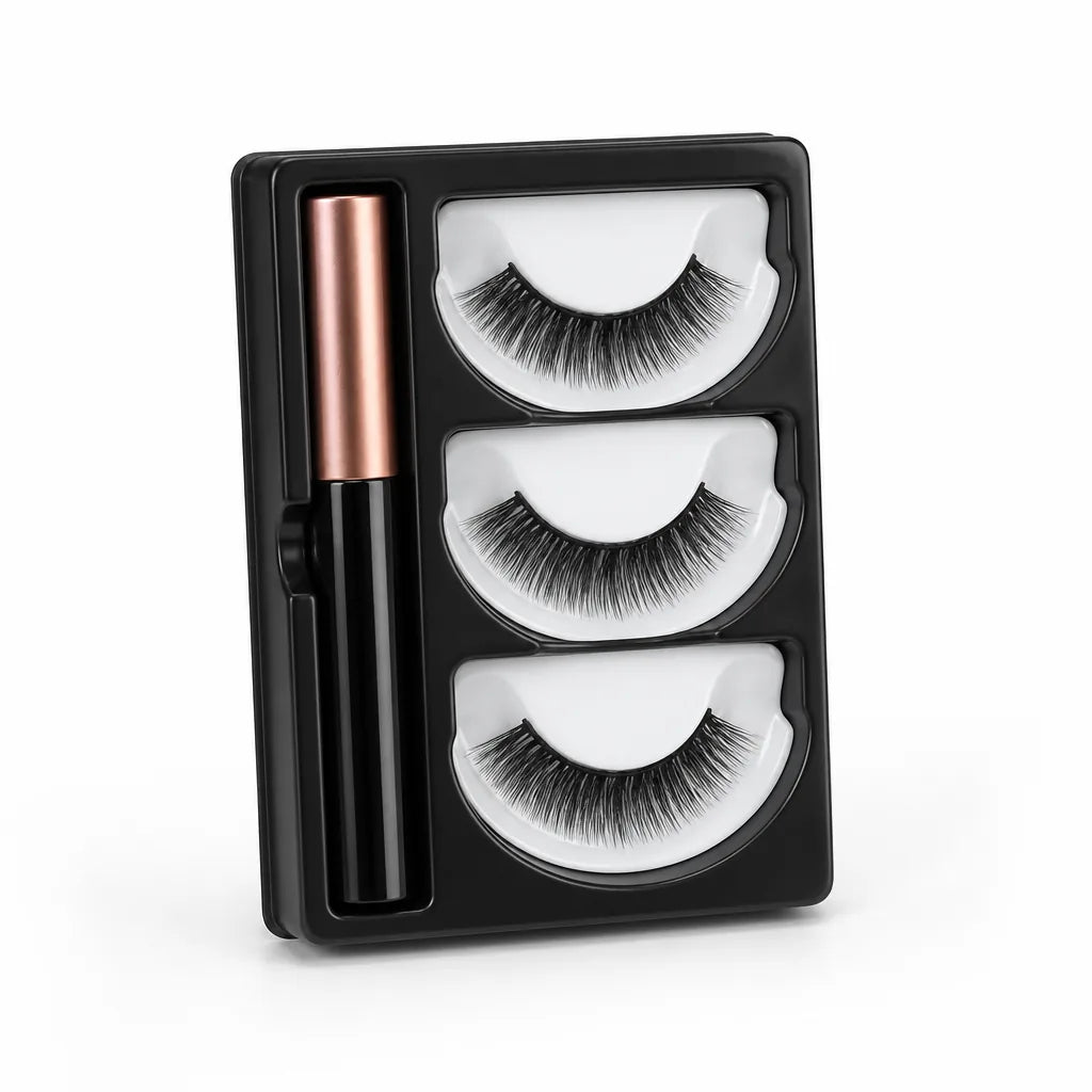 Magnetic Lashes Kit Reusable No Glue Ultra-Fine Eyeliner