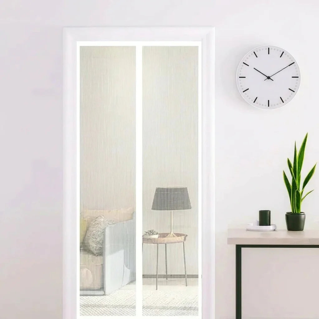 Magnetic Screen Door Self-Closing Insect Protection Tool-Free Installation