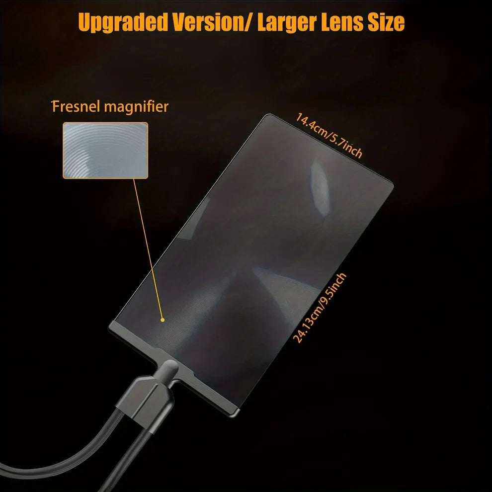 Magnifier Flexible Gooseneck & Clamp-Mount 2-3x
