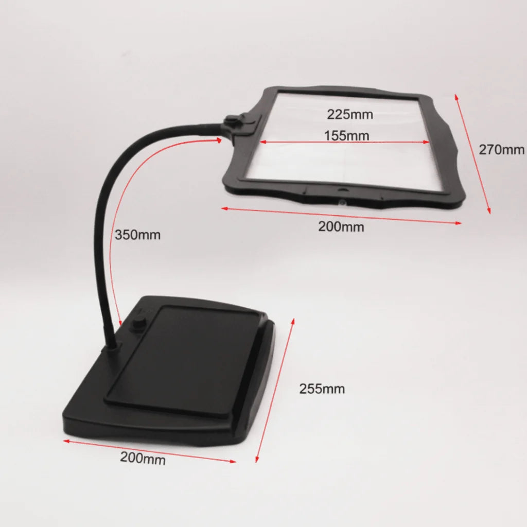 Magnifying Desk Lamp 3X Magnification LED Cordless Gooseneck
