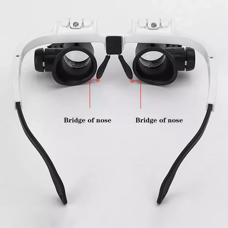 Magnifying Glasses Hands-Free LED 8x 15x 23x