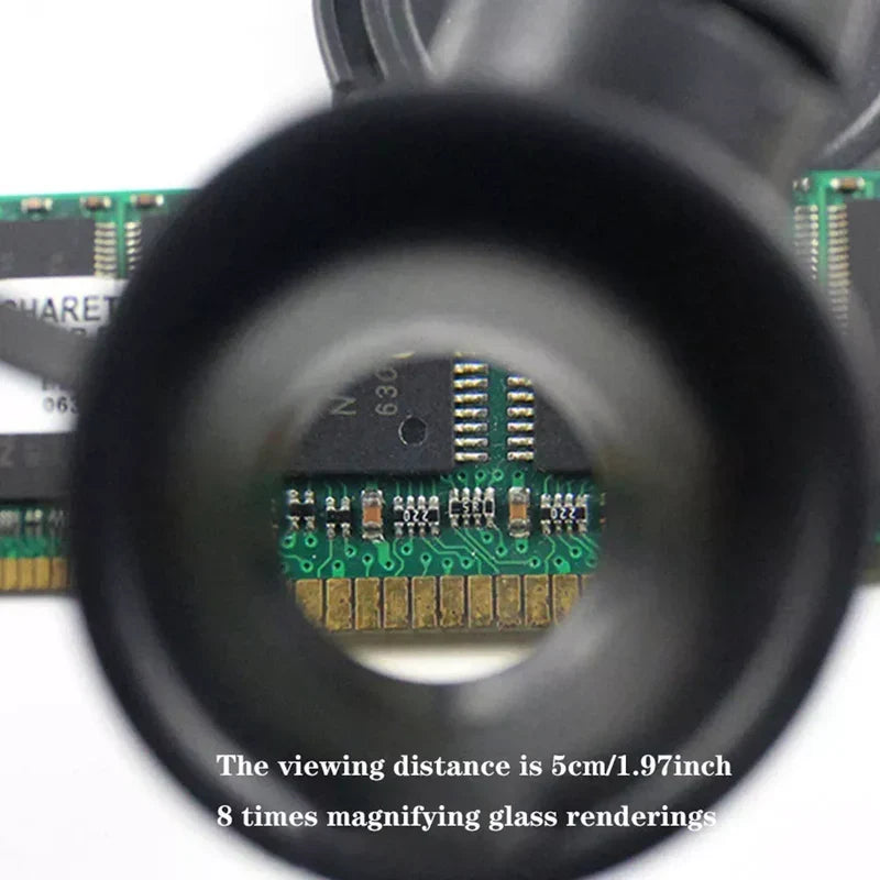 Magnifying Glasses Hands-Free LED 8x 15x 23x