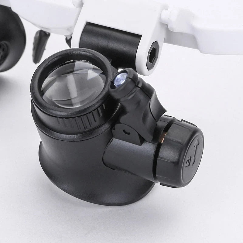 Magnifying Glasses LED Lights 3 Interchangeable Lenses
