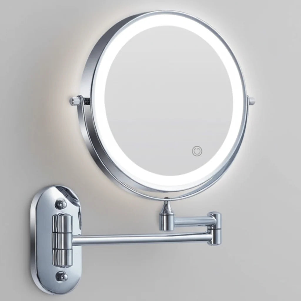 Magnifying Makeup Mirror Adjustable LED Rechargeable Cordless Design