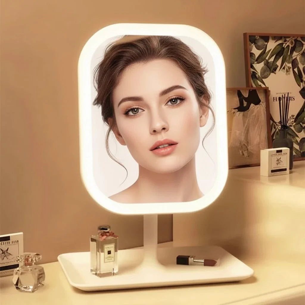 Makeup Mirror LED Dimmable Touch Control USB Rechargeable