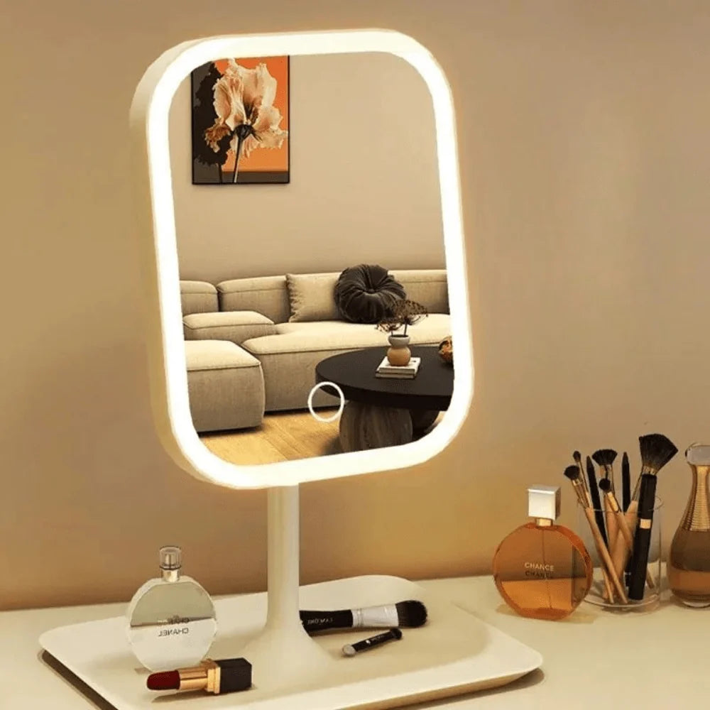 Makeup Mirror LED Dimmable Touch Control USB Rechargeable