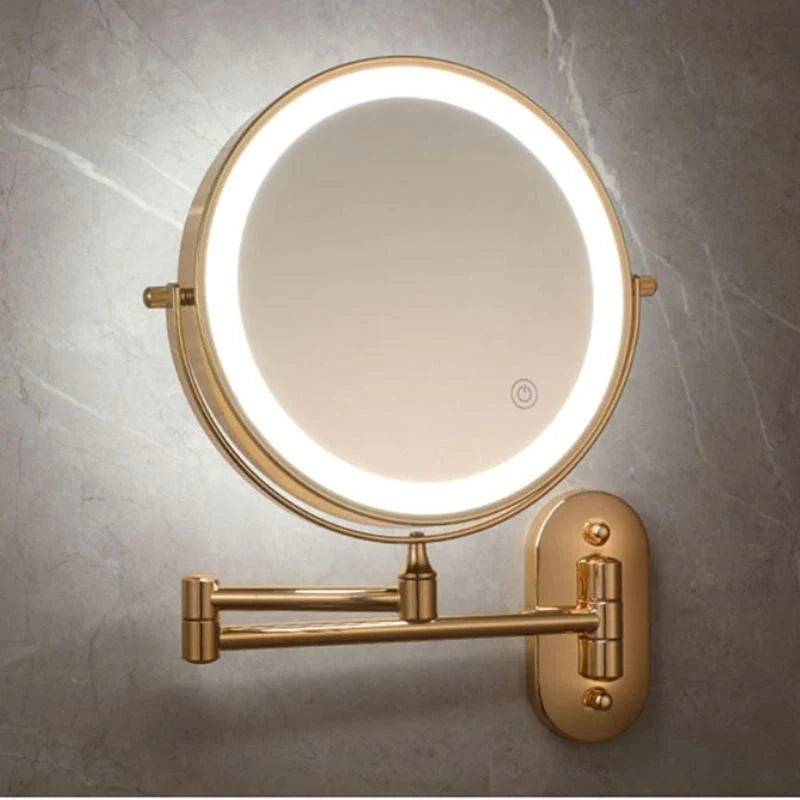 Makeup Mirror LED Ring Light Rechargeable 3x-10x Magnification