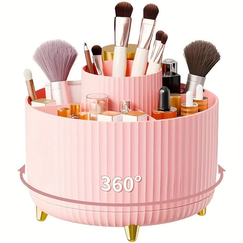 Makeup Organizer 360° Rotating Five Compartments