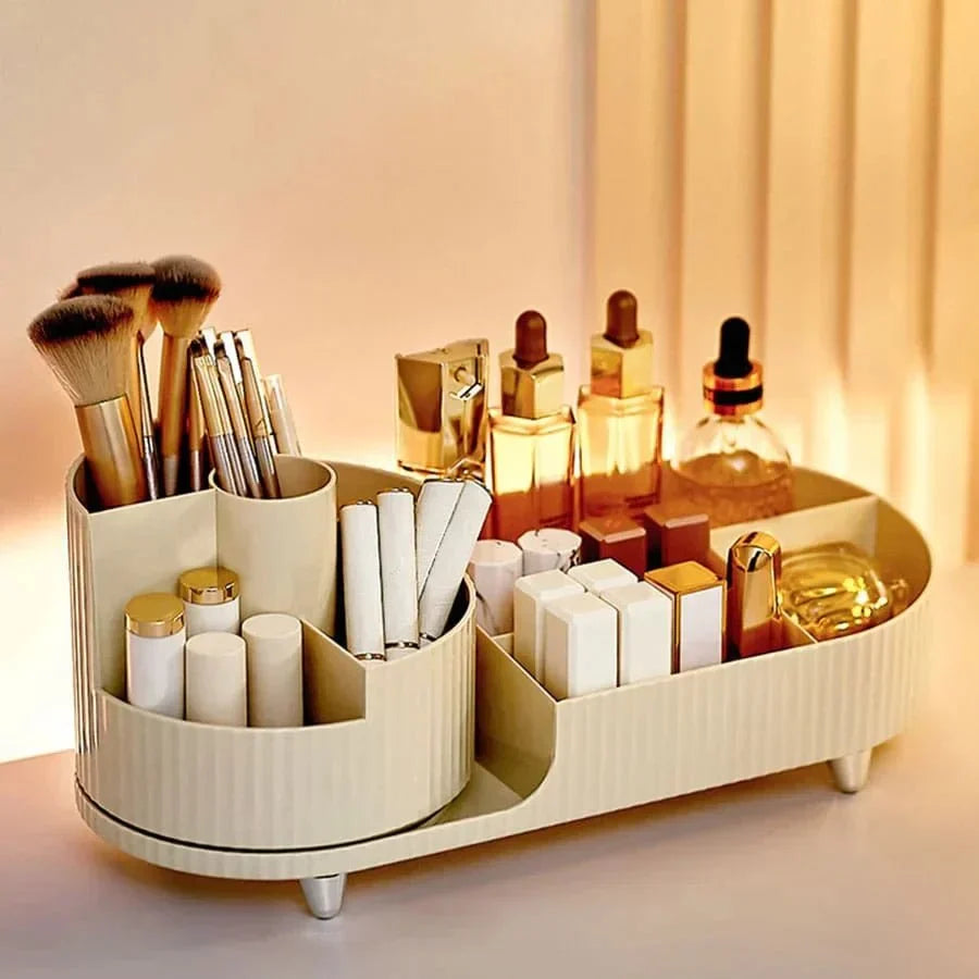 Makeup Organizer Plastic Vanity Storage