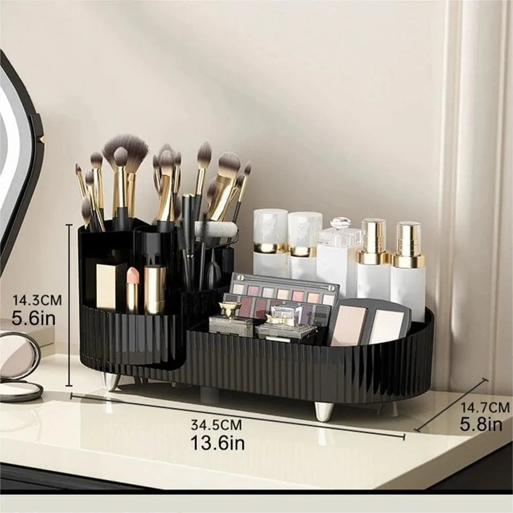 Makeup Organizer Plastic Vanity Storage