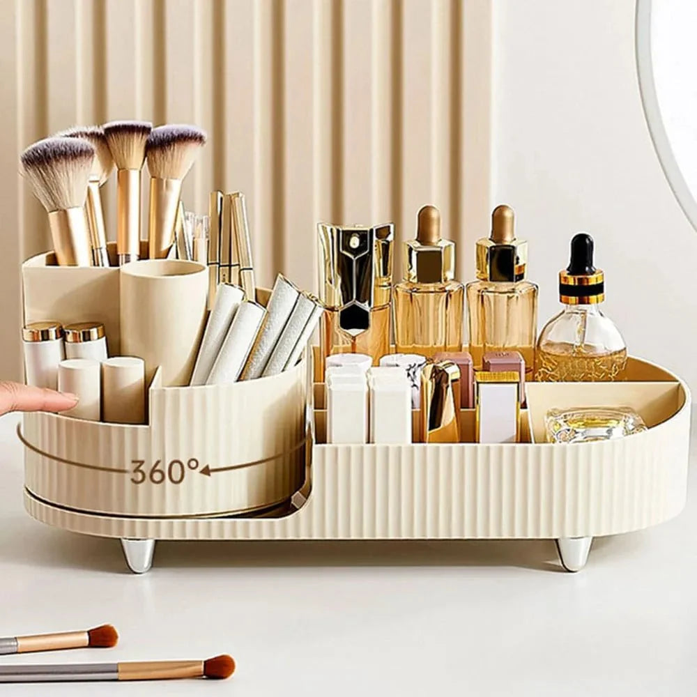 Makeup Organizer Plastic Vanity Storage