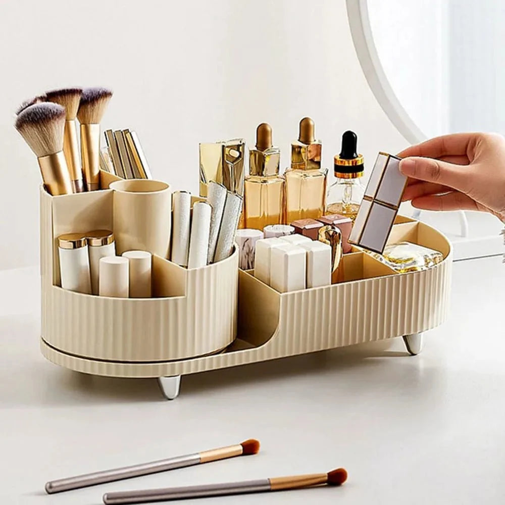 Makeup Organizer Plastic Vanity Storage