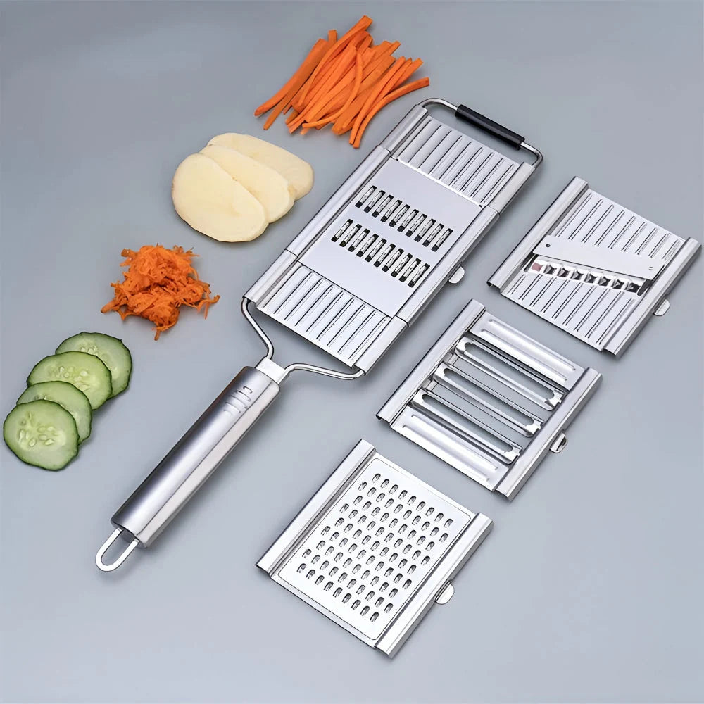 Mandoline Slicer Adjustable Thickness Stainless Steel Blades & Safety Guard