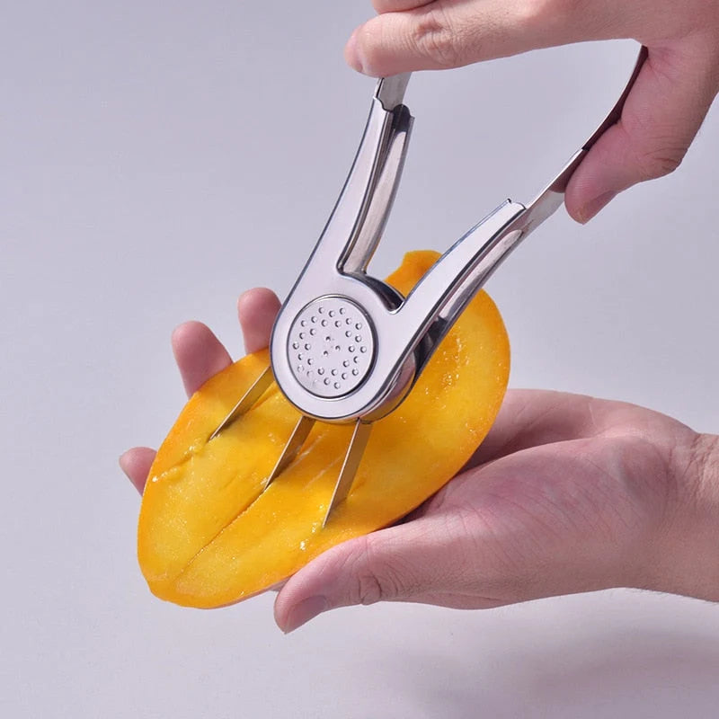 Mango Slicer Stainless Steel Knife-Free Slicing