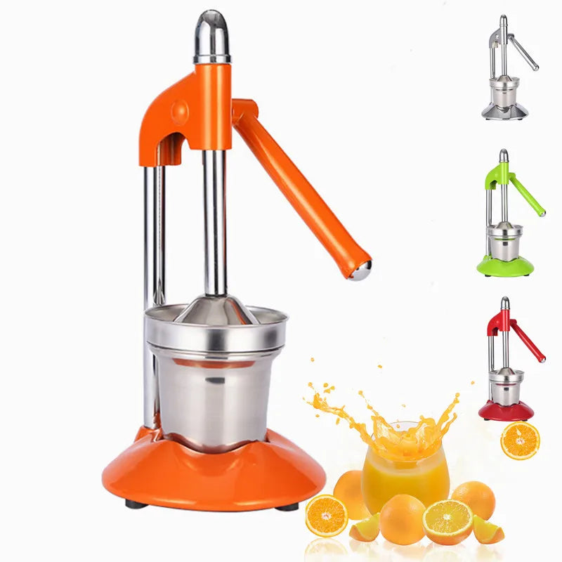 Manual Fruit Juicer Heavy-Duty Cast Iron & Dishwasher-Safe