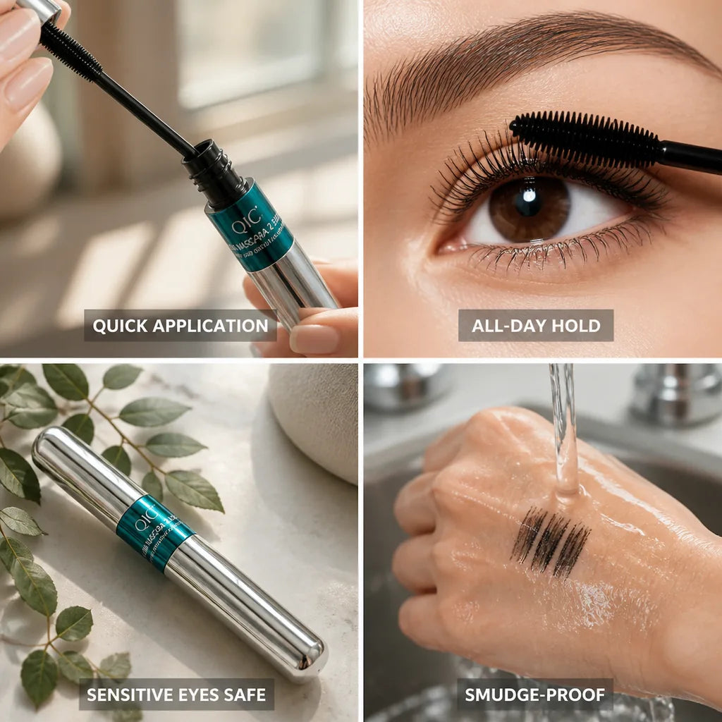 Mascara 4D Silk Fiber Hypoallergenic & All-Day Hold