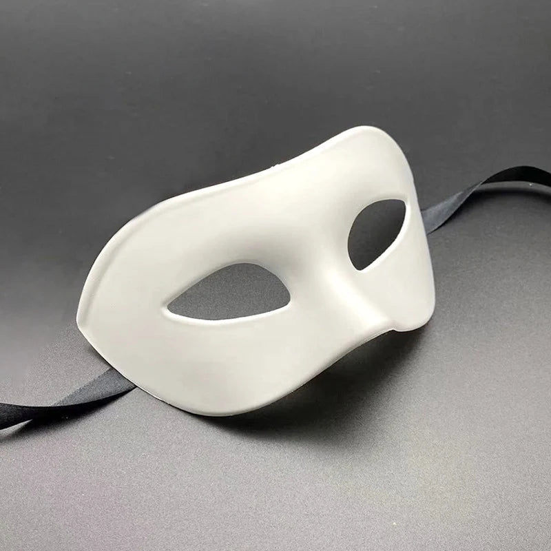 Masquerade Mask Adjustable Strap Smooth Finish Wipe-Clean Care