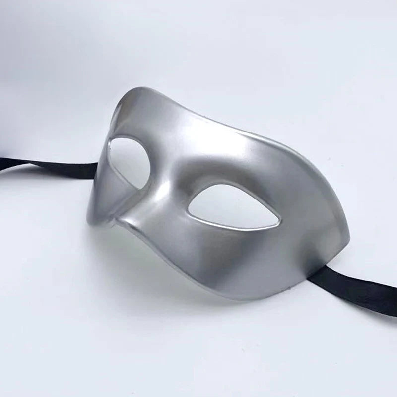 Masquerade Mask Adjustable Strap Smooth Finish Wipe-Clean Care