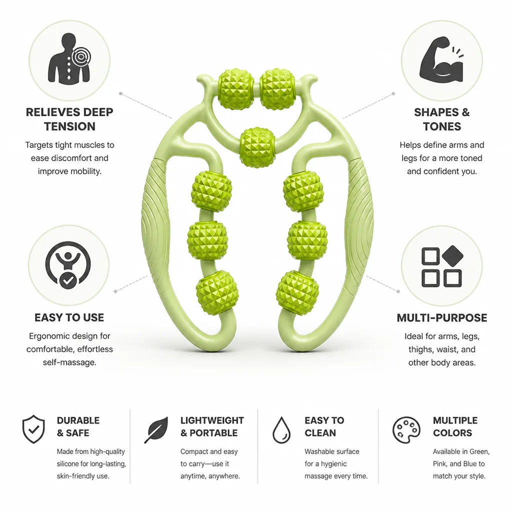 Massage Cups Silicone Deep-Tissue Arms & Legs