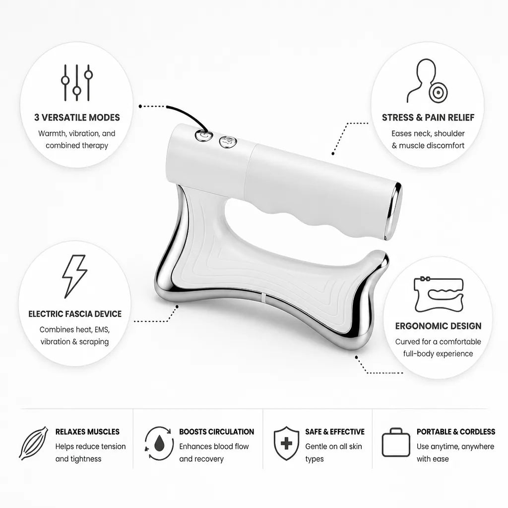 Massage Gun Cordless Deep Tissue Interchangeable Heads